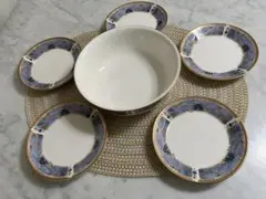 NARUMI 食器セット 5枚の取り皿とボウル