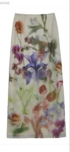 Ameri SMOKE FLOWER SHEER TIGHT SKIRTのサムネイル
