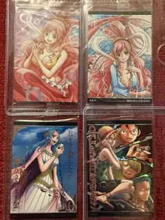 ONE PIECE カード 4枚セット しらほし ビビ ルフィ　未開封品 ONE PIECE カード 4枚セット しらほし ビビ ルフィ 未開封品 - メルカリ