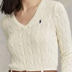 ラルフローレン　ニット　美品　Ｖネック