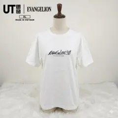 ユニクロ UT エヴァンゲリオン 新劇場版：Q タイトルロゴ Tシャツ 白　XL