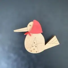 カンミ kanmiウッドブローチ