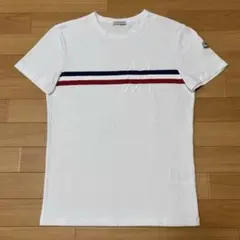 モンクレール ワッペン トリコライン ホワイト Tシャツ 国内正規品 