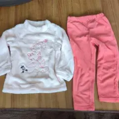 ミニー刺繍フリースパジャマセット 110cm　ユニクロ