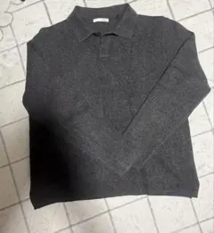 ZARA ニットポロ グレー