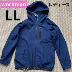 フィールドコア　レインジャケット　LL レディース　ネイビー　収納袋付き