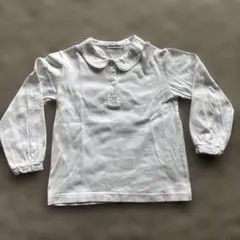 familiar 襟付き長袖シャツ 120 ホワイト