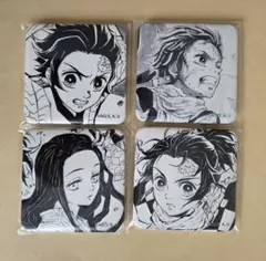 鬼滅の刃　ダイニング　台本表紙イラストスクエア缶バッジ　禰豆子、炭治郎セット