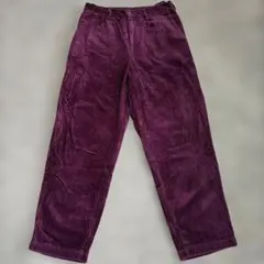 GUパープル コーデュロイ ストレートパンツ