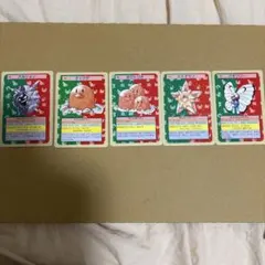 ポケモンクイズ カード 5枚セット 1998年 バンダイ カードダス ポケモンクイズ カード 5枚セット 1998年 バンダイ - メルカリ