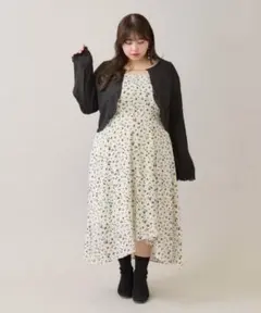 Louiosy 【大きいサイズ】アシメフレアキャミワンピース