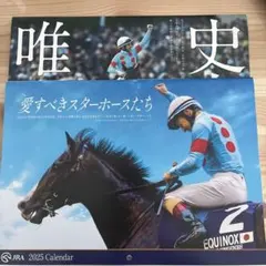 即購入可　JRA 2024年、2025年カレンダー 2冊セット