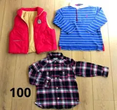 キッズ服 100cm 3点セット　ミキハウス　ラルフローレン