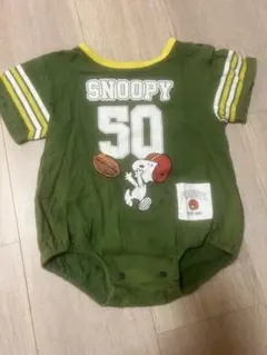 スヌーピー　ベビーロンパース　80cm