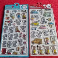 【海外正規品】スヌーピー 3Dステッカーシール●　2枚セット