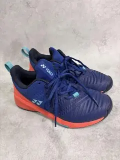 YONEX テニスシューズ ネイビー オレンジのサムネイル