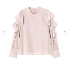 ラッフルスリーブブラウス