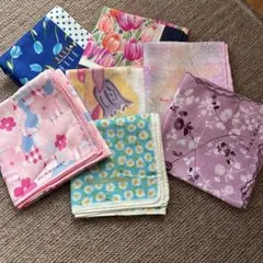バーバリーハンカチ 他花柄など7枚セット