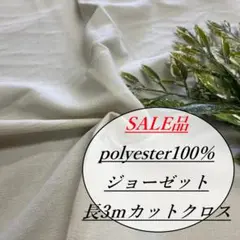 haya31/6 長3ｍ ジョーゼット ワッシャー加工 生地 布 布地