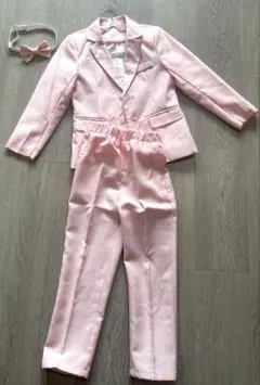 キッズ スーツ セットアップ ピンク 110cm