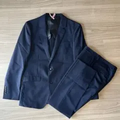 スーツセレクト　ネイビー　スーツ　チェック柄　ジャケット　ボトムス　Y5 上下