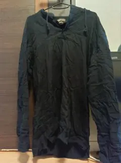 ZARA MAN 黒 スリムフィット パーカー Mのサムネイル