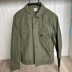 Lee メンズ長袖シャツ オリーブ色