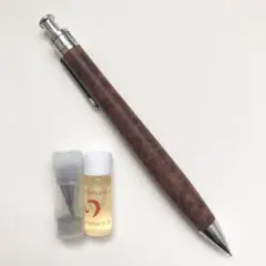 【早い者勝ち】工房楔　シャーペン　花梨瘤杢　0.5 固定式口金 オイル付き