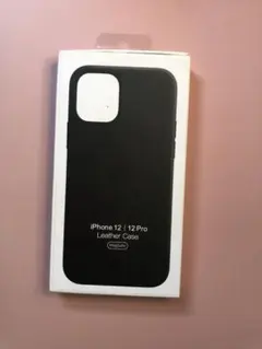 iPhone 12/12Pro レザーケース　ブラック匿名発送純正のサムネイル