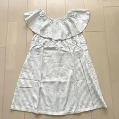 G.U. 130cm ストライプワンピース