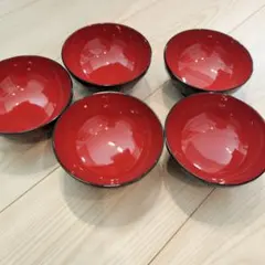 桂由美 漆器 椀 5個セット 花柄 - メルカリ