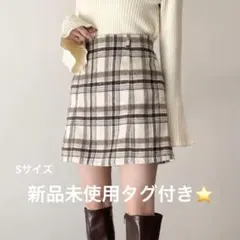 Heather チェック柄 ミニスカート