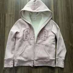 GAPキッズ　XL 140 ピンク　ボア　パーカー