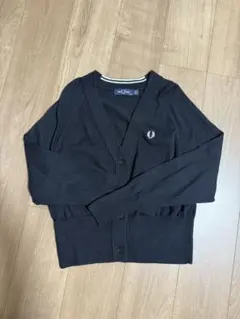 FRED PERRY ブラック カーディガン UK 10