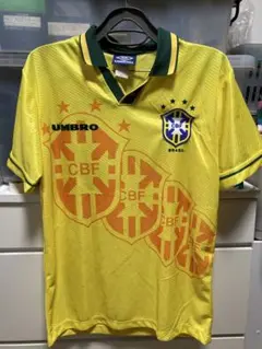 希少 アンブロ UMBRO ゲームシャツ ブラジル代表 94年 L 黄色 希少 アンブロ UMBRO ゲームシャツ ブラジル代表 94年 L 黄色