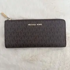 匿名配送❣️MICHAEL KORS ブラウン長財布　ファスナー