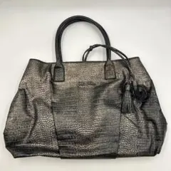 【美品】Folli Follie フォリフォリ トートバッグ グレー／シルバーのサムネイル