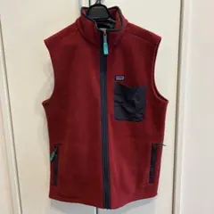 【美品】patagonia メンズ フリースベスト M 赤