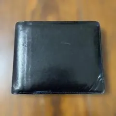 GANZO 二つ折り財布 ブラック レザーのサムネイル