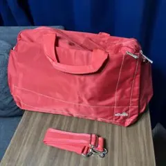 Vera Bradley レッド キルティング ボストンバッグ - メルカリ