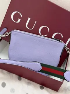 未使用　GUCCI ラベンダー ポーチ　ショルダーバッグ 2026年最新】GUCCI カラー：パープル系 レディース ショルダーバッグの
