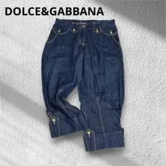 希少・美品⭐️ドルガバ　バギーデニムパンツ　インディゴ　アーカイブ　金ボタンのサムネイル