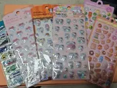 ぷくっとシール マシュマロシールれっしゃ　ハローキティ等 サンリオ　おまけ付