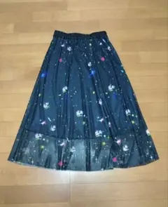 ScoLar 宇宙柄 フレアスカート Mサイズのサムネイル