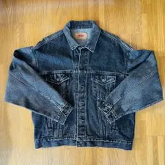 90s Levi's 70507 先染め USA製 L ブラックデニムジャケット
