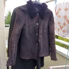 レアなリアルムートン革ジャケットSサイズおしゃれなカラー革