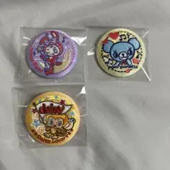 ナルミヤキャラクターズ 刺繍缶バッジ ミント ルッキー ベリエちゃん