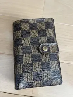ルイヴィトン　ダミエ　ポルトフォイユ・ヴィエノワ　がま口　二つ折り財布　美品