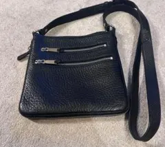 本革 コールハーン　COLE HAAN 黒 レザー ショルダーバッグ