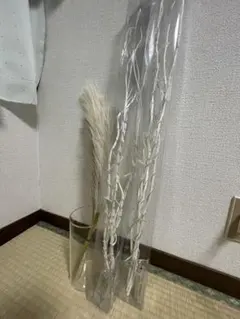 ホワイト装飾用枝とパンパスグラス